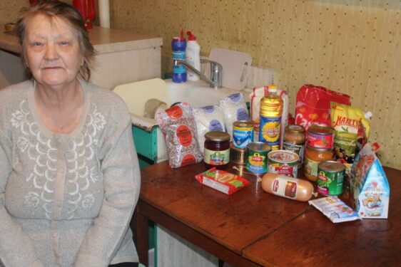 Отчет о передаче 96 наборов бабушкам и дедушкам Смоленской области